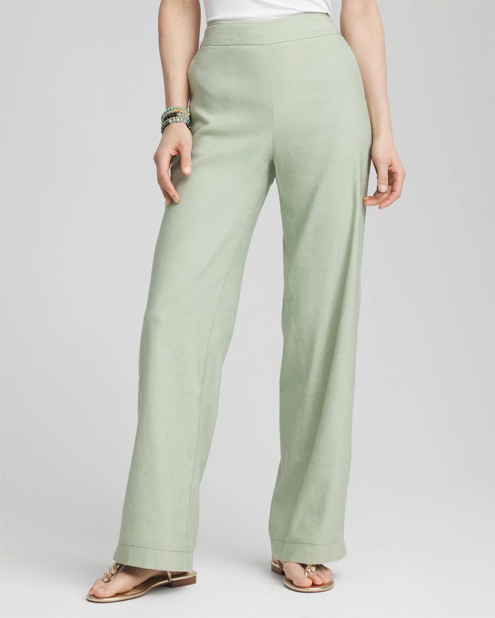 Wide Leg Linen Pants, Linen Pants, Long Palazzo Pants